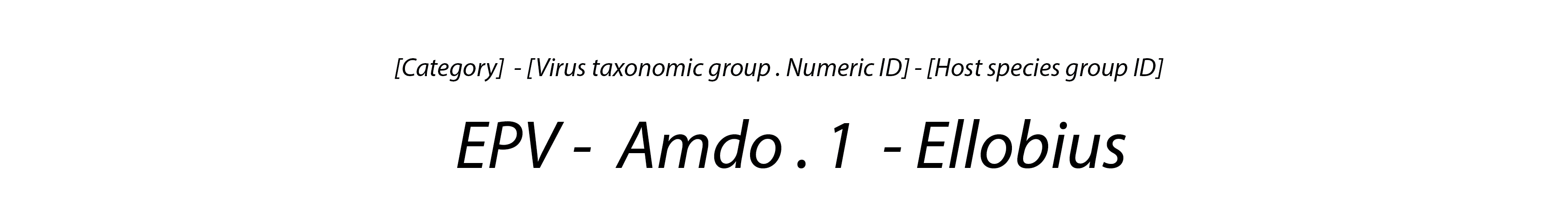 EPV Nomenclature