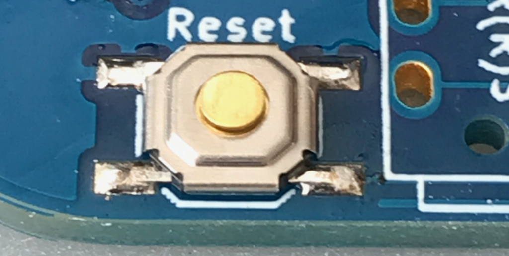 Reset soldered on all legs