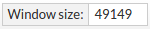 window size